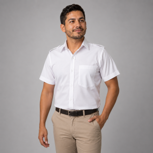 Camisa operativa de manga corta para uniforme de trabajo