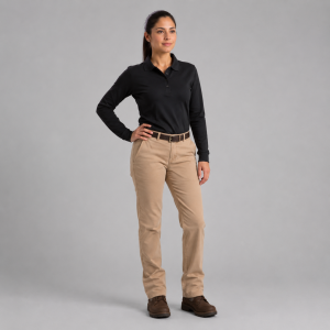 Conjunto operativo con playera tipo polo básica y pantalón Dockers