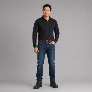 Conjunto operativo con playera manga larga y pantalón tipo Dockers