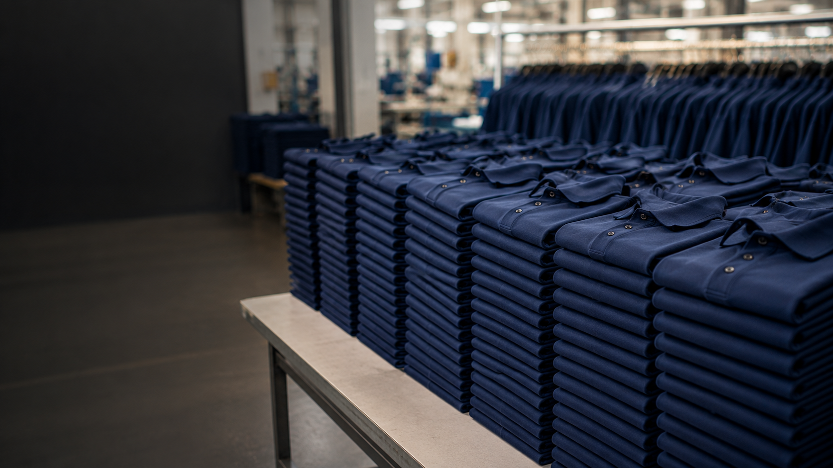 Producción de uniformes por volumen