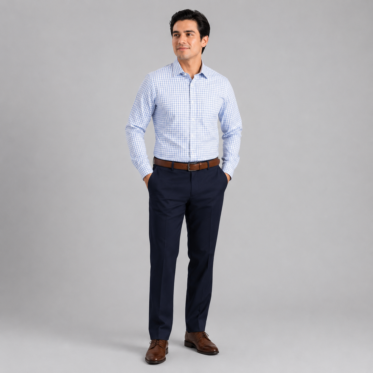 Camisa premium manga larga para caballero